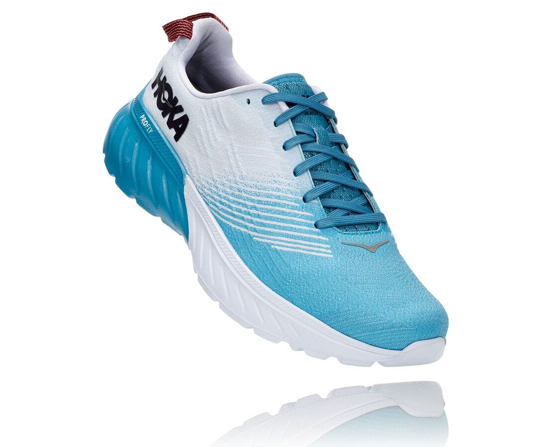 Hoka One One Mach 3 South Africa - Mens Wide Running Shoes - Blue / White,CIARO-7810